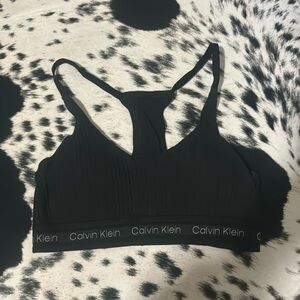 Women’s size small black calvin klein sports bra